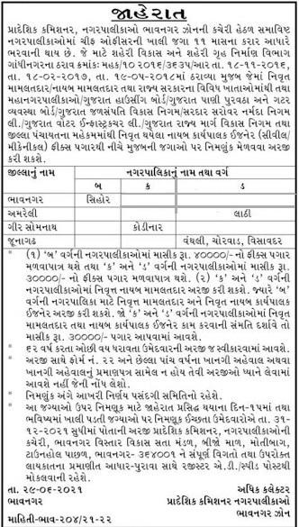 Bhavnagar Municipal Corporation Recruitment Cheif Officer 2021.jpg